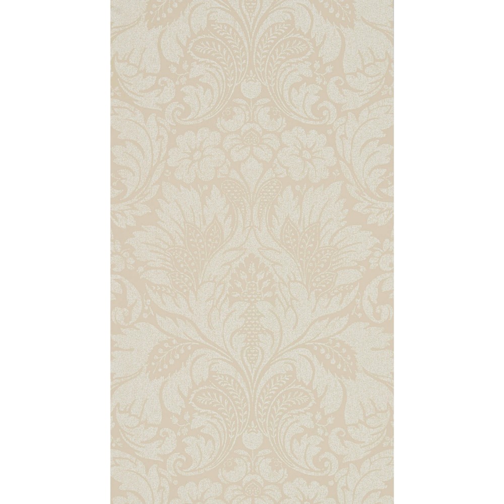 Kent Wallpaper 216392 by Sanderson in Parchment Yellow